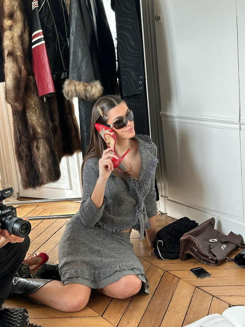 Ensemble laine et mohair